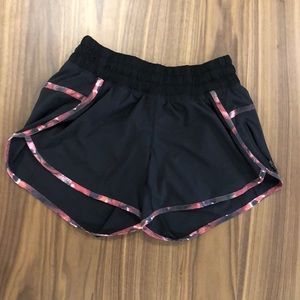 Lululemon Super Cute Black Shorts with Red Trim